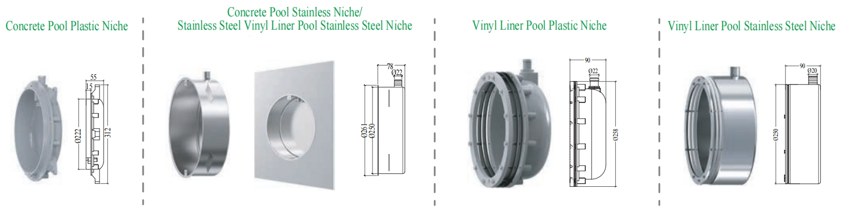 Ss270 Niche Pool Light