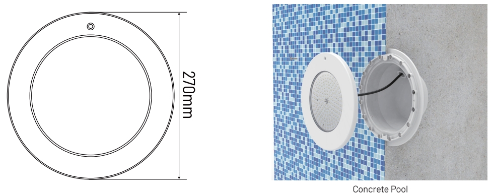 2016 Pool Light Size Installation